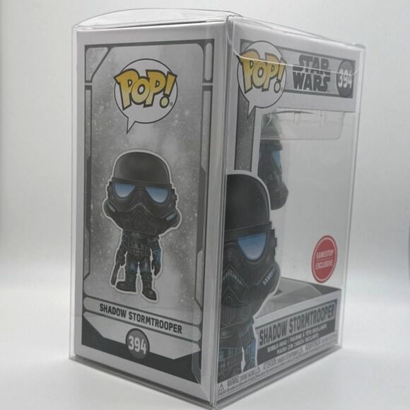 Funko Pop Star Wars Shadow Stormtrooper #394 GameStop Exclusive with Protector - Picture 3 of 4